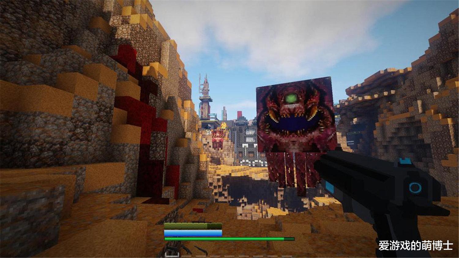 我的世界|在方块世界屠戮恶魔，《我的世界》玩家打造了《毁灭战士4》模组