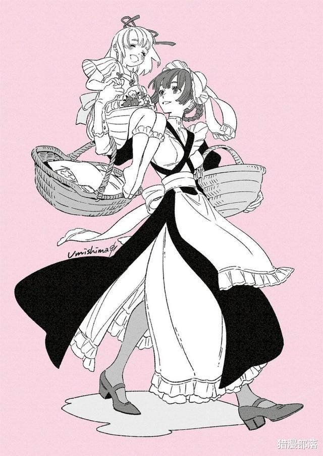 尾兽|最近我家来了位女仆，经常摸鱼不干活，咋办哩？插画特辑「女仆」