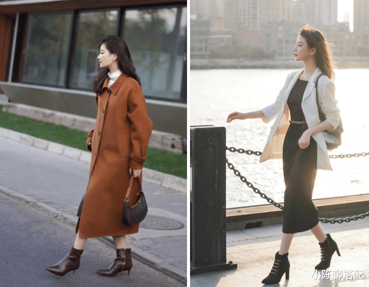 小陈聊搭配 50+女人别老穿小白鞋,今秋流行的“小短靴”太优雅,保暖还舒适