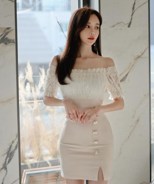 壹品穿搭|女神孙允珠高清时尚搭配：香肩流苏扇叶清纯花雪文艺裙