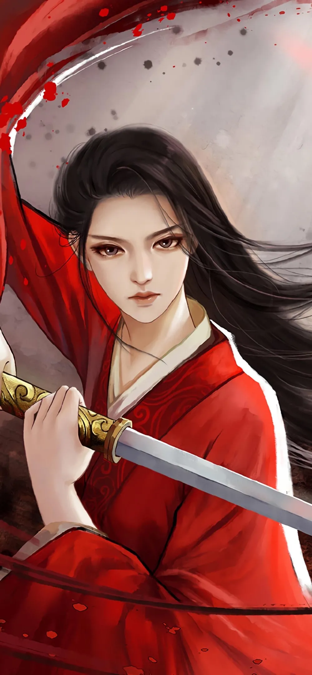 关之琳|霸气的执剑红衣美人