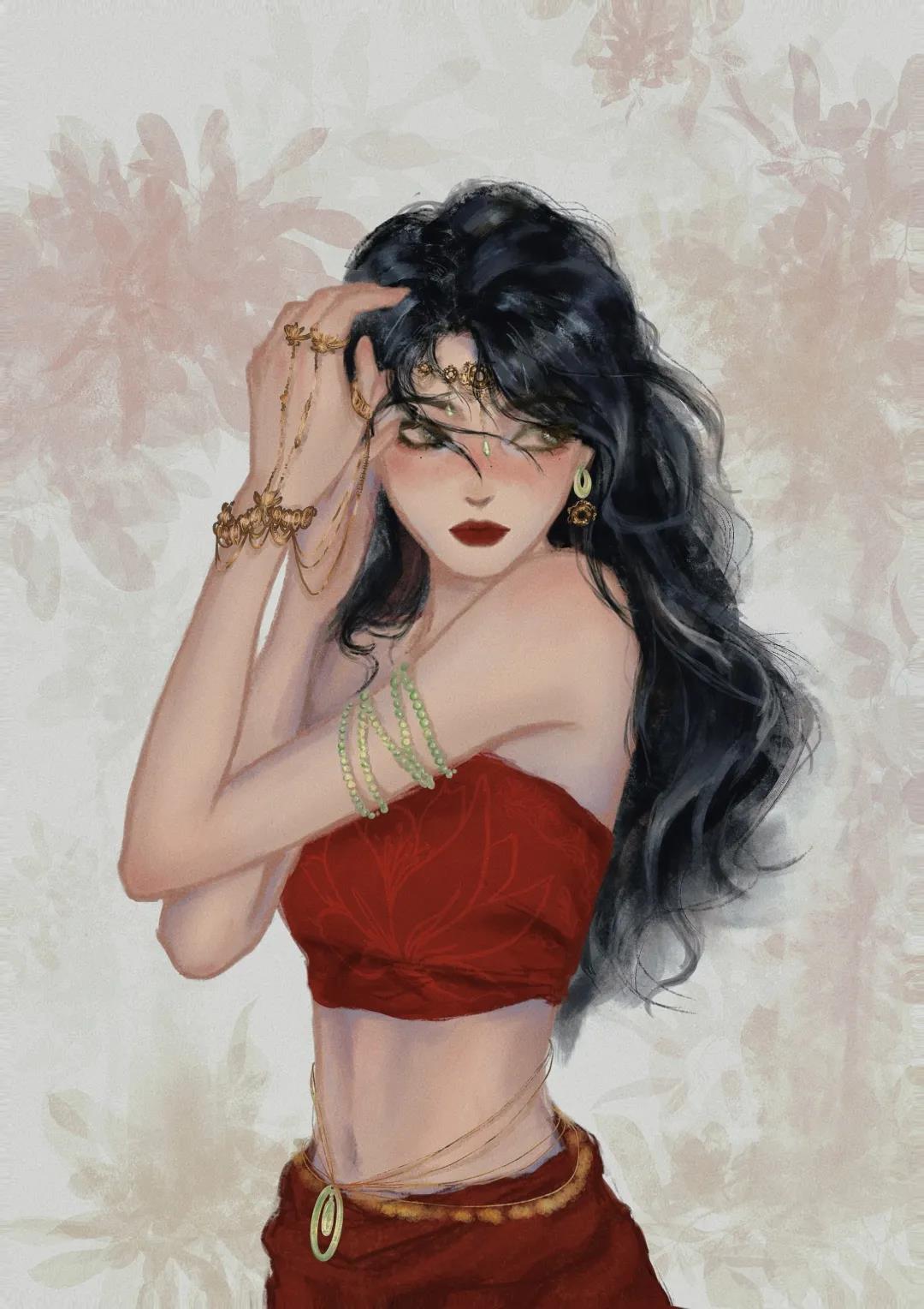 異域|迪士尼公主變“異域美人”，艾莎和樂佩像雙生，花木蘭美到認不出