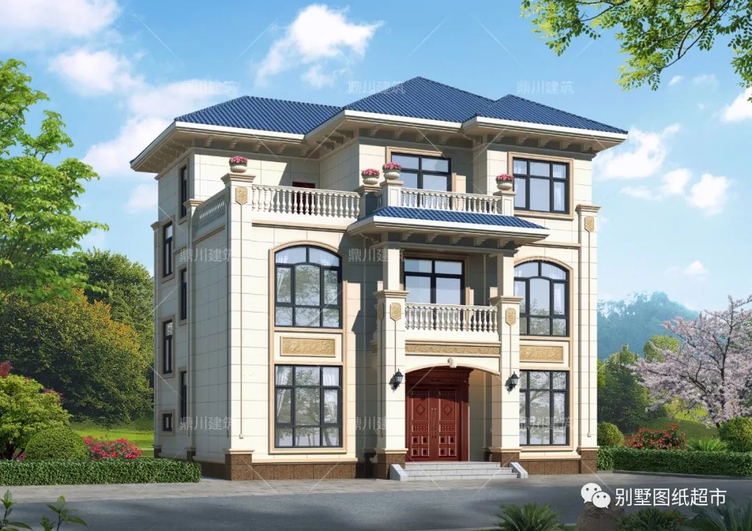 别墅|回乡下建三层别墅,选这3款最合适,庭院花园,养花种菜