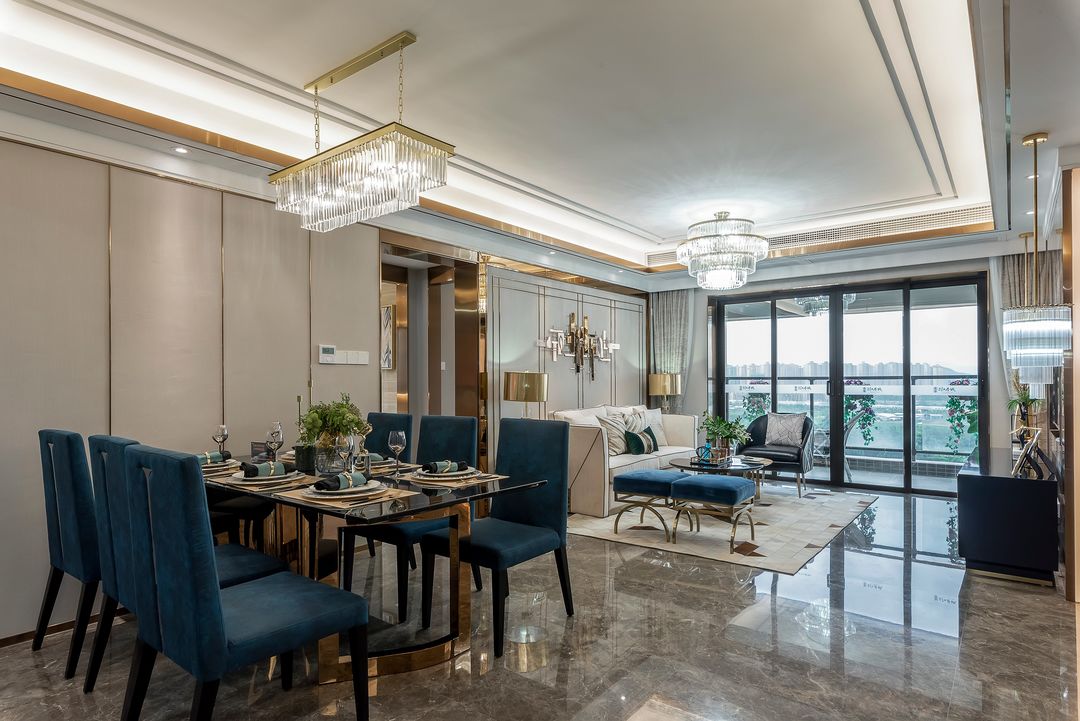 |123平轻奢风之家，背景墙设计个性时尚，专属男孩房太棒了