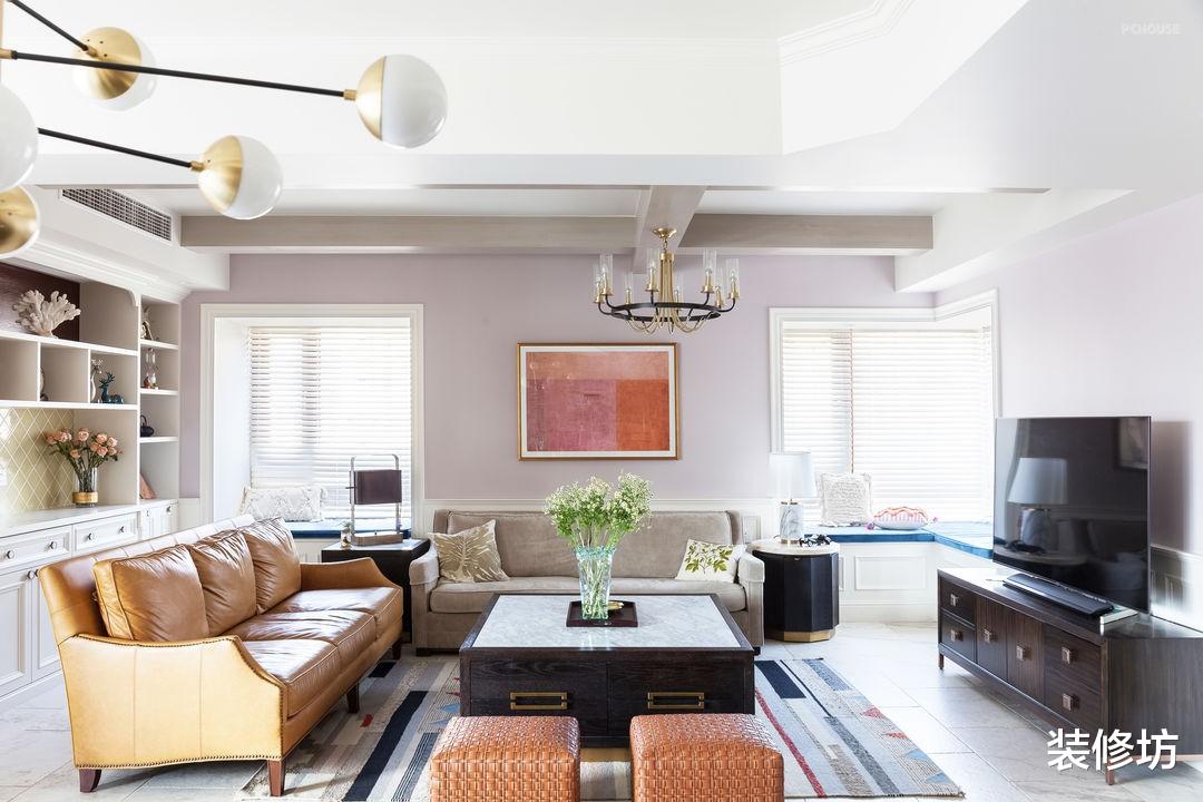 135平方米美式风情，用色彩和创意做装饰，让家充满爱意