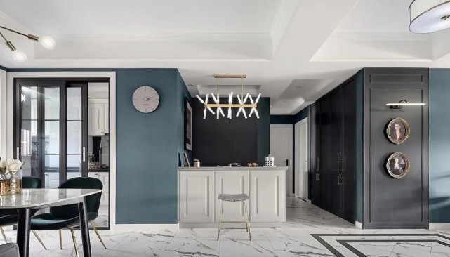 航天|130平轻奢风三居室，一明一暗之间带来丰富的内涵