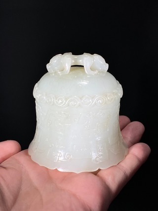 白玉|清乾隆御制 和田玉籽料 羊脂白玉 夔龙纹 玉编钟