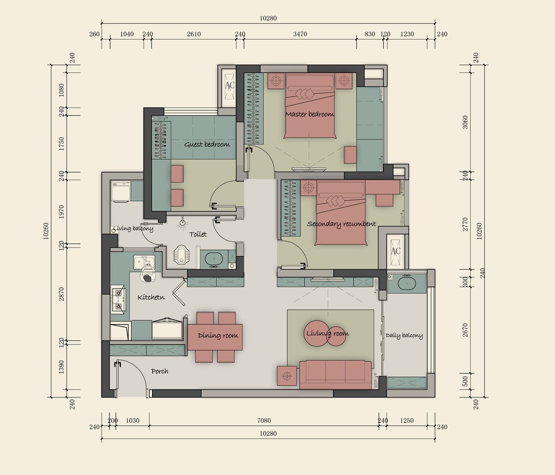 |20W预算，打造80㎡北欧风3室精致小屋，颜色的运用值得学习