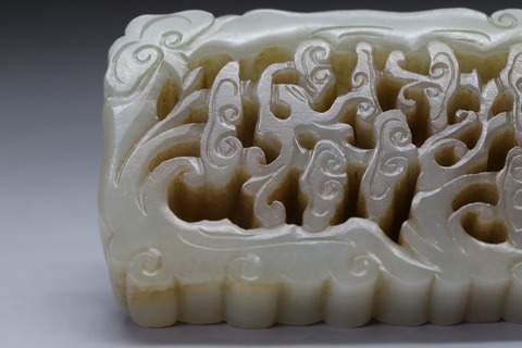 和田玉籽料|舊藏和田玉籽料“黑枣皮 灵芝珮”.