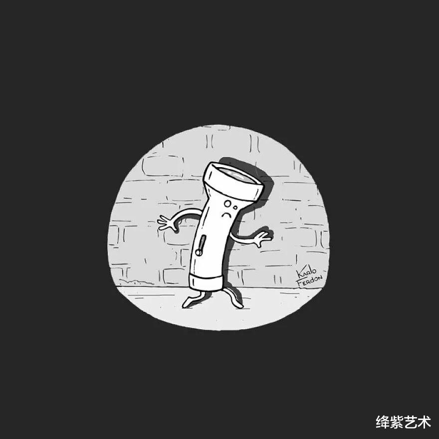 |20部极简主义漫画，黑与白之间，藏着复杂的寓意，没有人想看懂