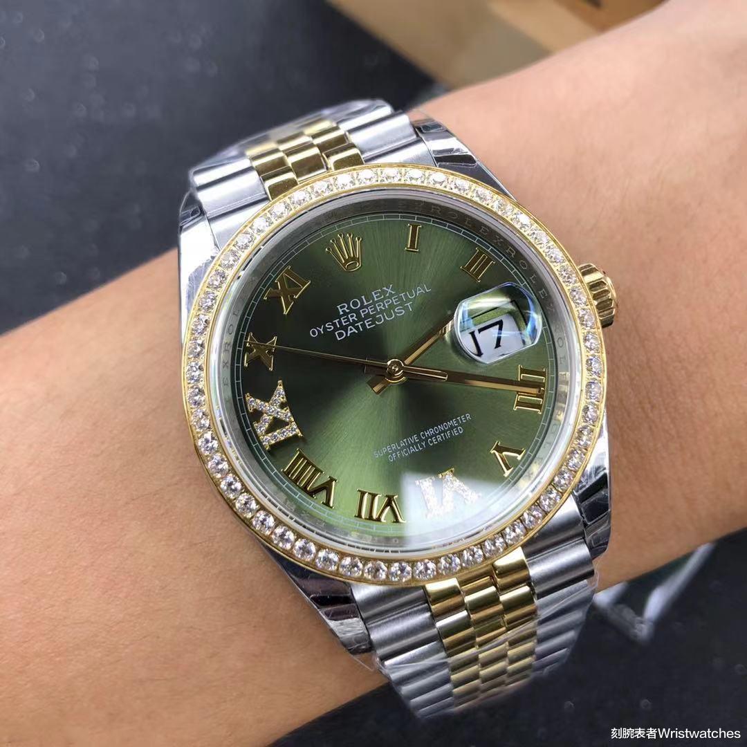 刻腕表者Wristwatches|EW厂新款劳力士日志绿盘36mm复刻表质量怎么样？