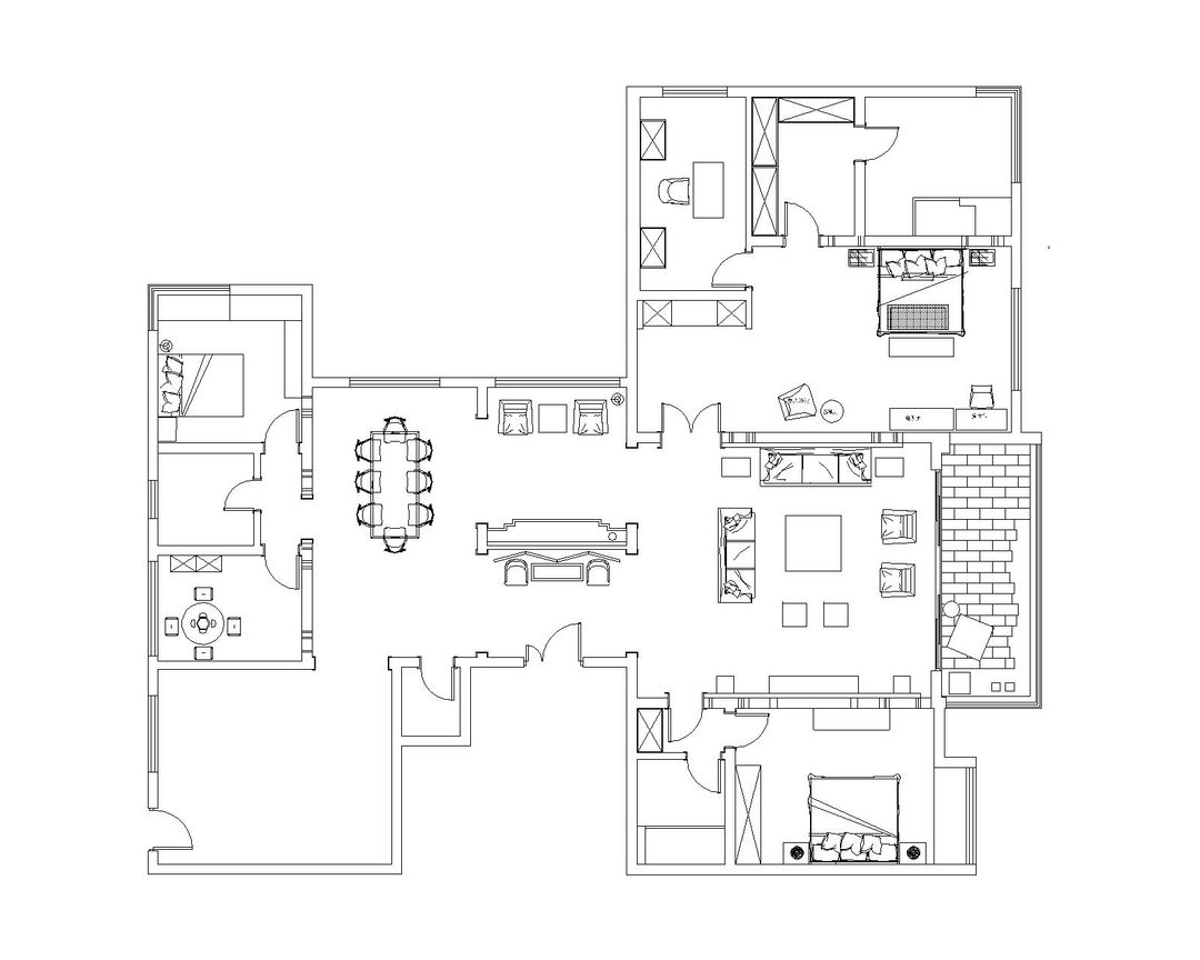 高级的复式装修,完美利用各种色彩,装饰充满质感的家