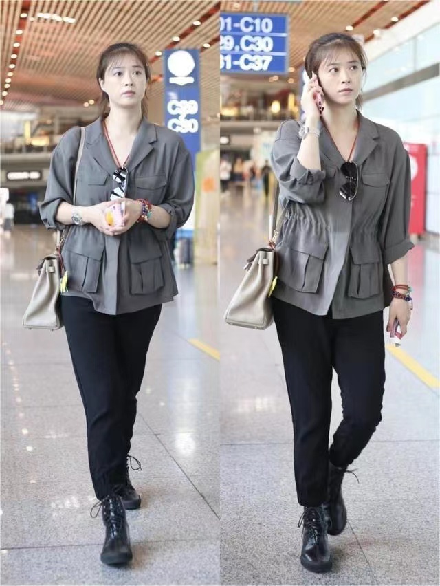 潮帮先生 蒋欣诠释了“微胖美”,宽松穿搭遮不住高级气场,骨子里透着自信