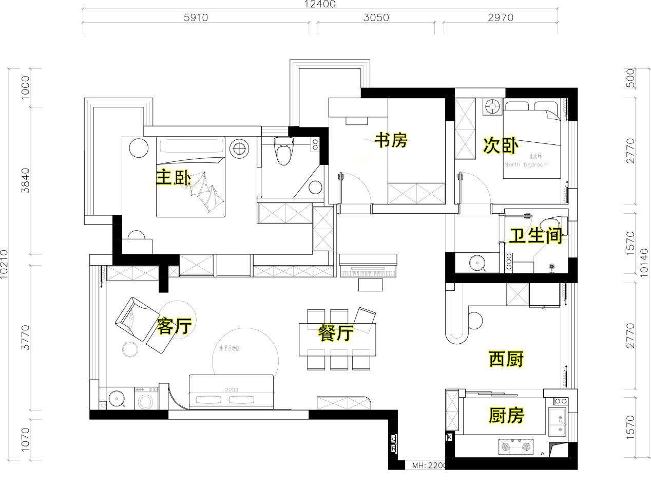 造船|从量房到硬装实景，用半年时间记录110㎡装修过程，终于得到认可了