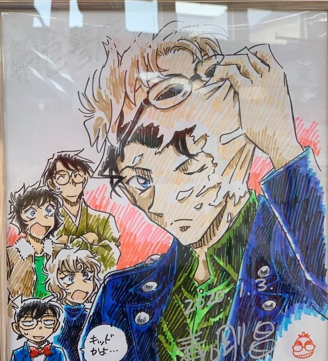 书店|柯南:朝仓书店展示出青山绘制的色纸,高木假扮松田,玩烂替身梗