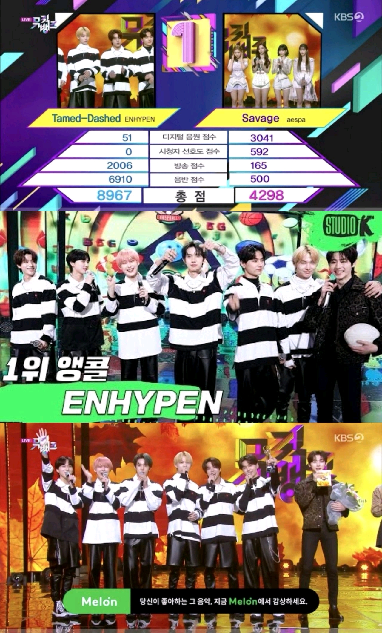 enhypen|enhypen打败aespa，安可乱套引热议，“hybe忽视唱歌是老问题…”