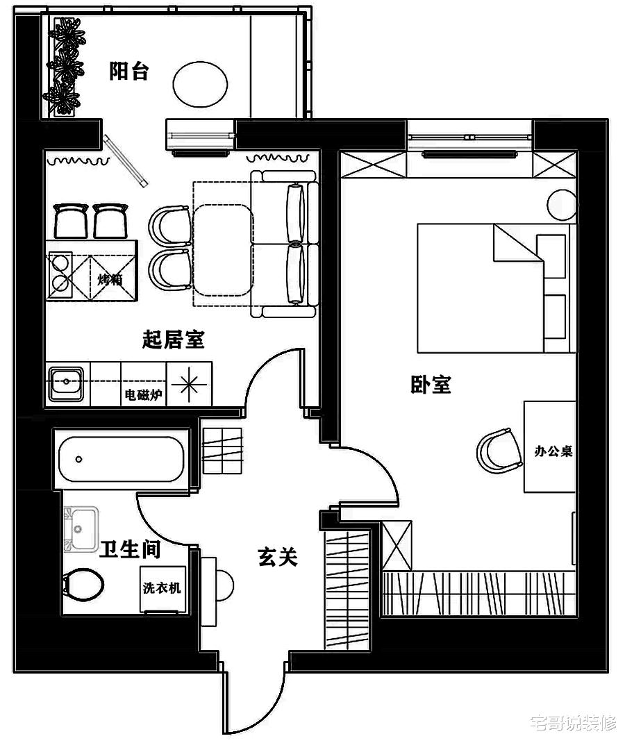 35岁小姐姐的租房生活：独居45㎡公寓，装修优雅复古、大气十足！