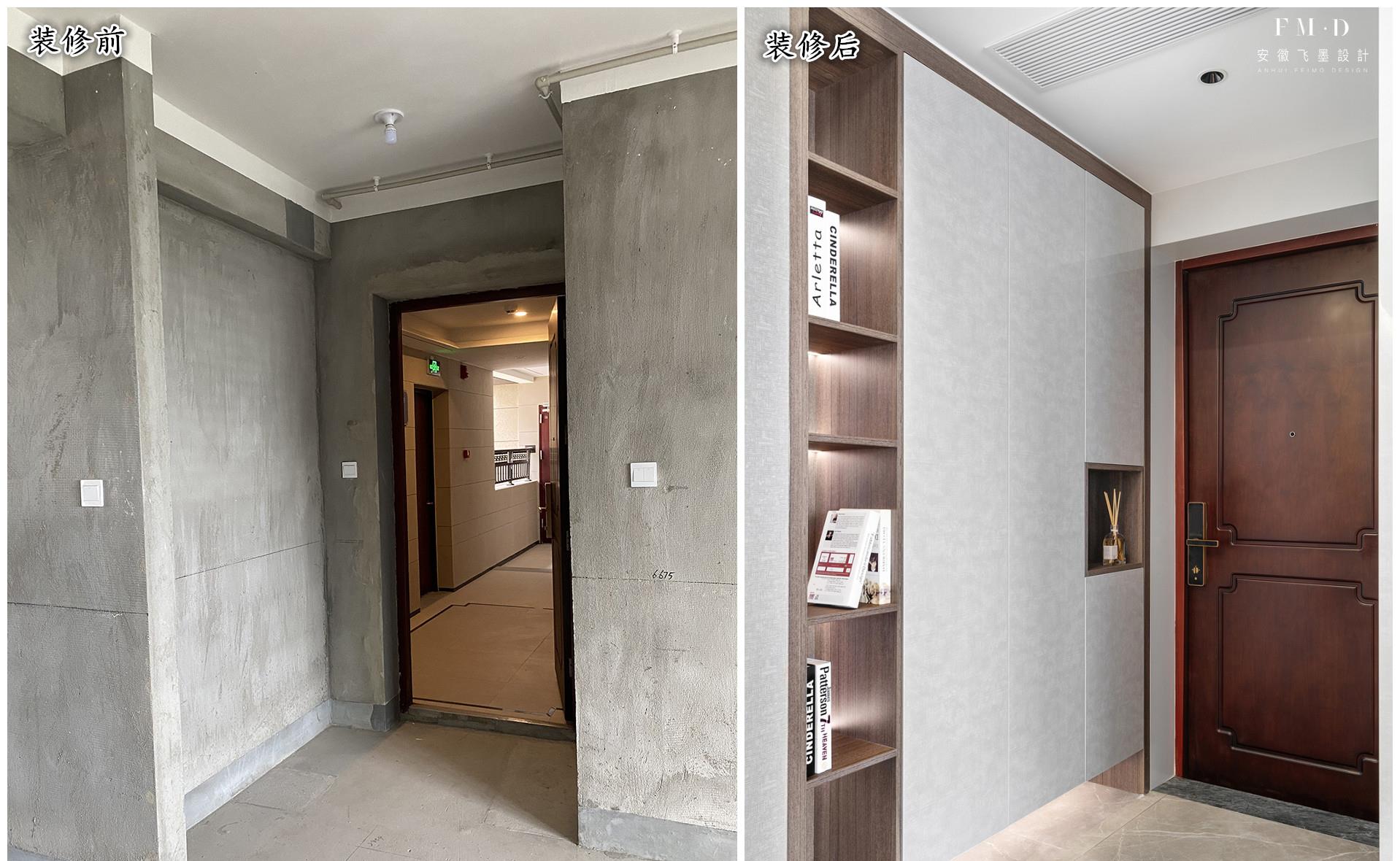 |一梯三户连廊房，庆幸有个大横厅，靠沙发分出间书房，130㎡变大宅