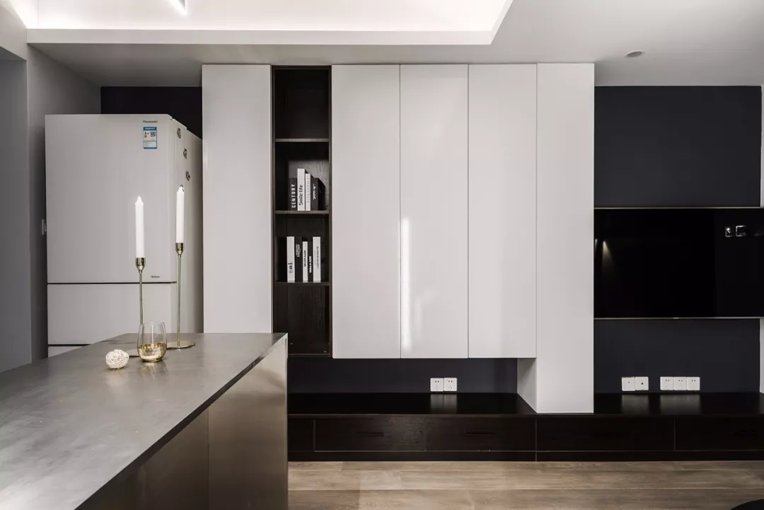 |50㎡长条形小户型公寓,简洁硬装、多光源布局,简约又有格调!