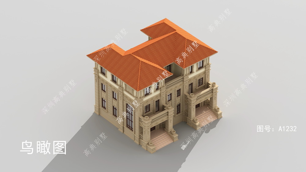 这款欧式双拼别墅，兄弟建一栋，带来生活上的享受。