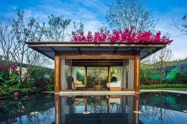 |新中式风格庭院亭子怎么设计?这样来设计,美化了整个院子