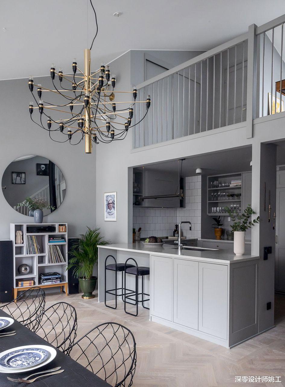 小情侣110㎡现代复式，整屋灰色打造简约风，自带大气感！