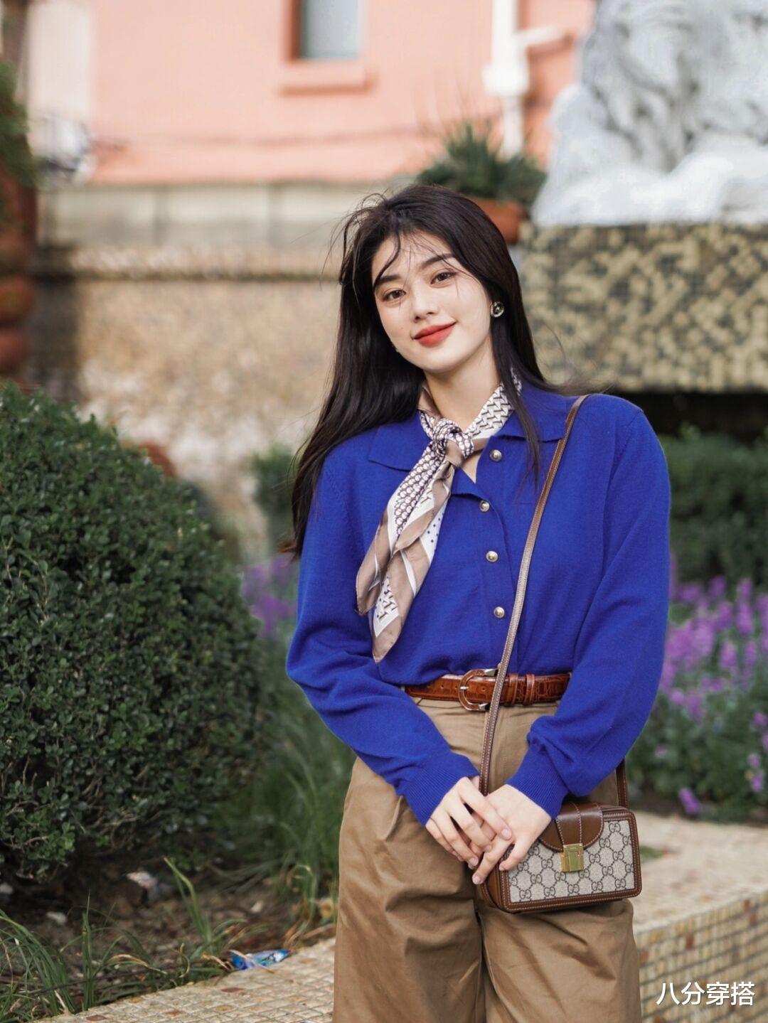 八分穿搭 真正洋气的女人，秋天都借鉴这几组穿搭公式，日常实用又百搭