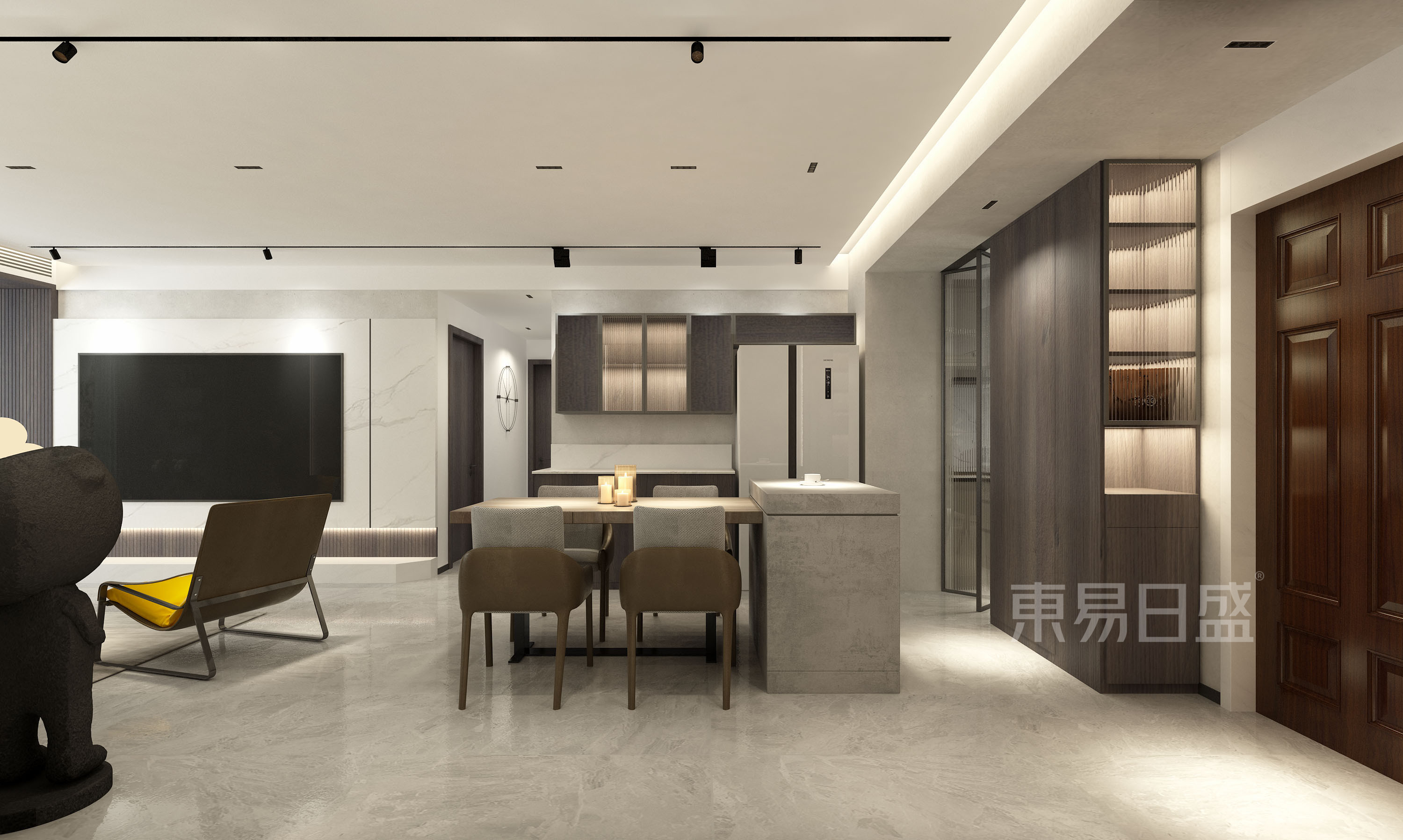 东易日盛石家庄|140m2现代之家，生活就是简单随性