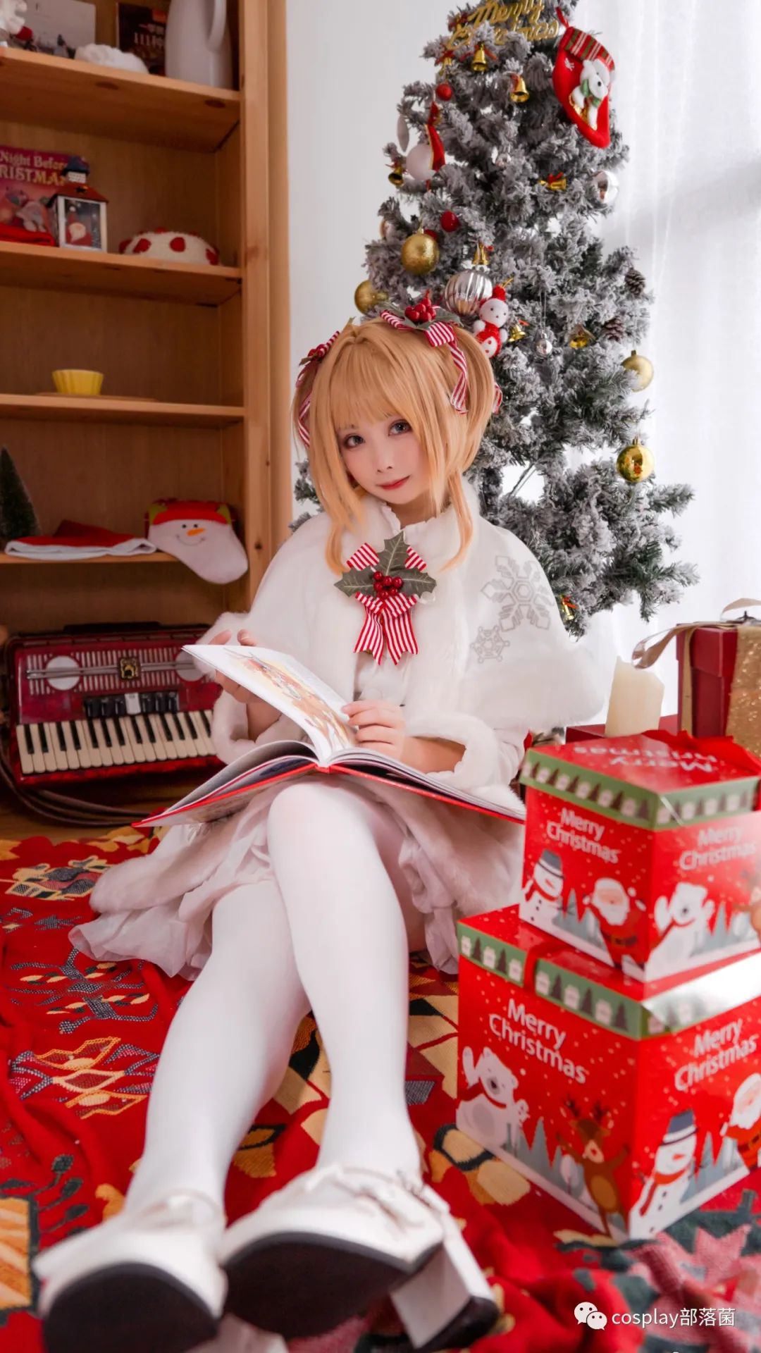 百變小櫻|cos：魔卡少女櫻-圣誕小櫻cos正片