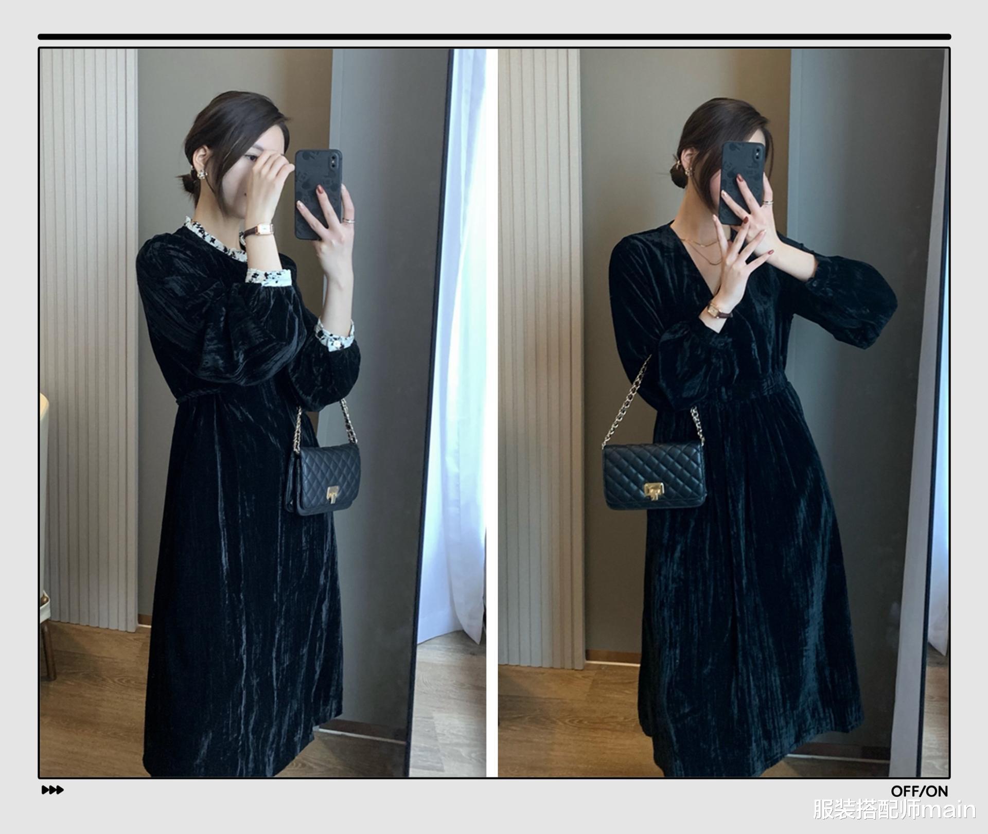 服装搭配师main 记住了，这三款连衣裙能从秋美到冬，时髦显瘦还保暖