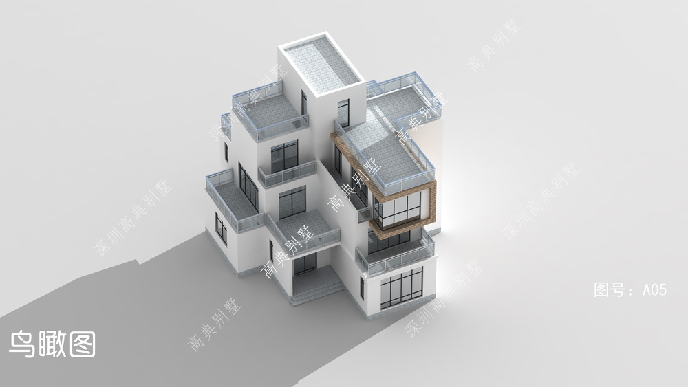 别格一楼 充满潮流感的现代别墅，带堂屋，适合农村建设，一起来看看。
