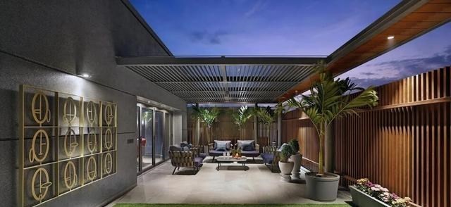 |小院搭建顶棚没什么好纠结的，遮一半留一半，多功能使用效果更好