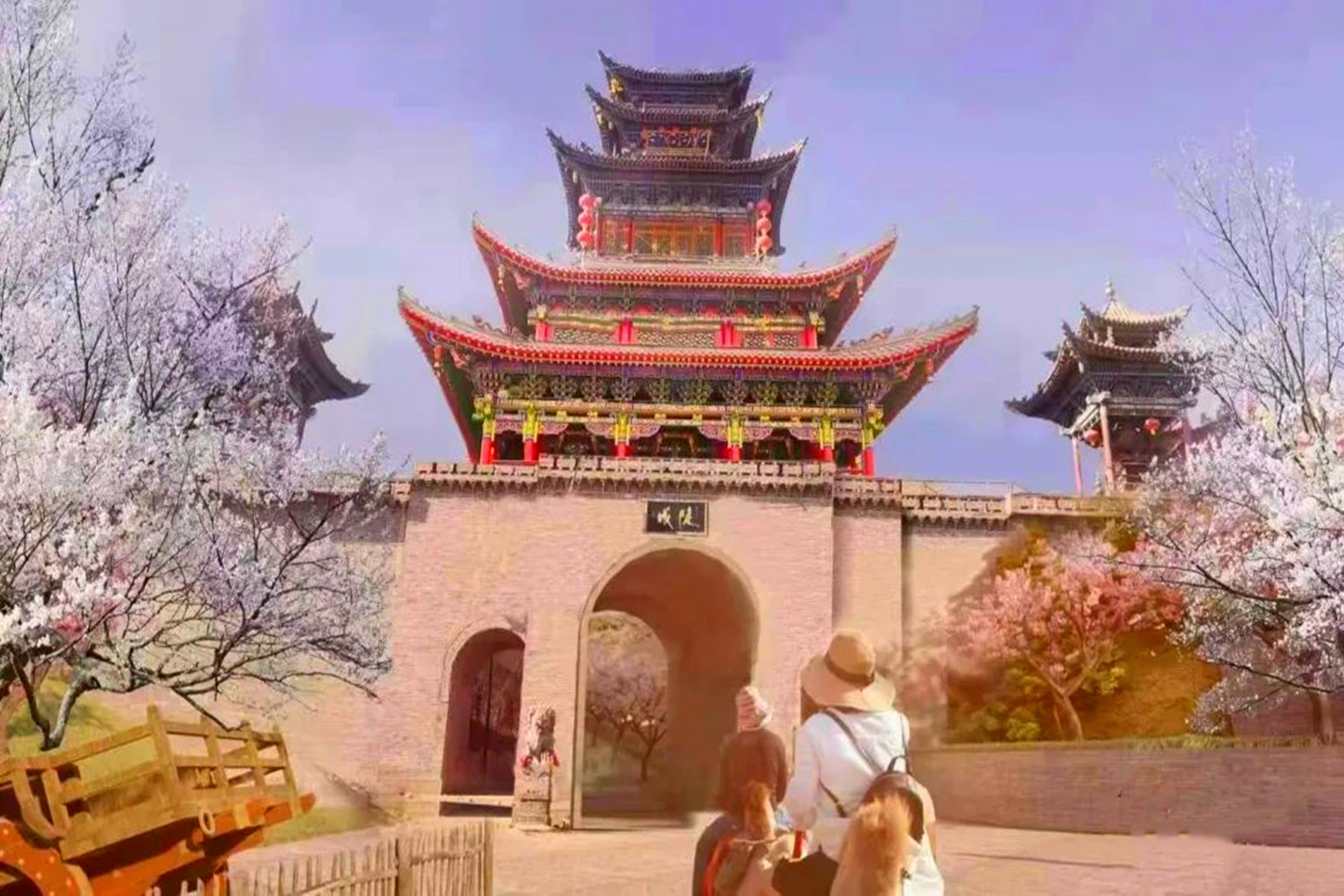 古镇 甘肃在建一座“古城”景区,投资约3亿元,分为四大区域对外展现