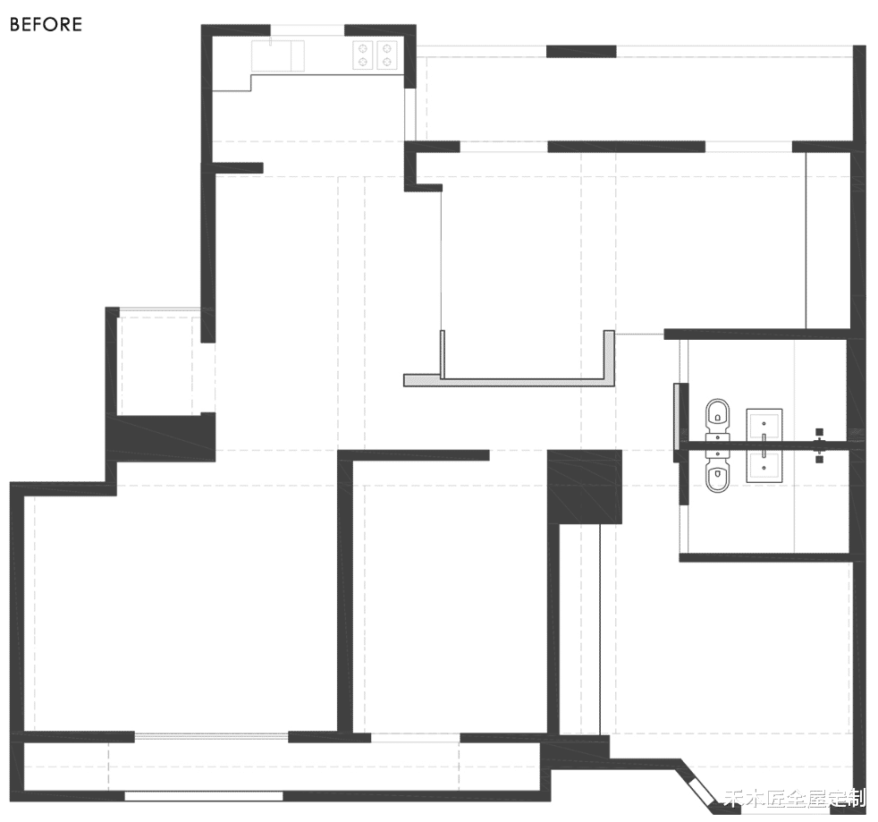 115㎡简约两居,功能丰富、氛围轻松,起居休闲更自由从容!