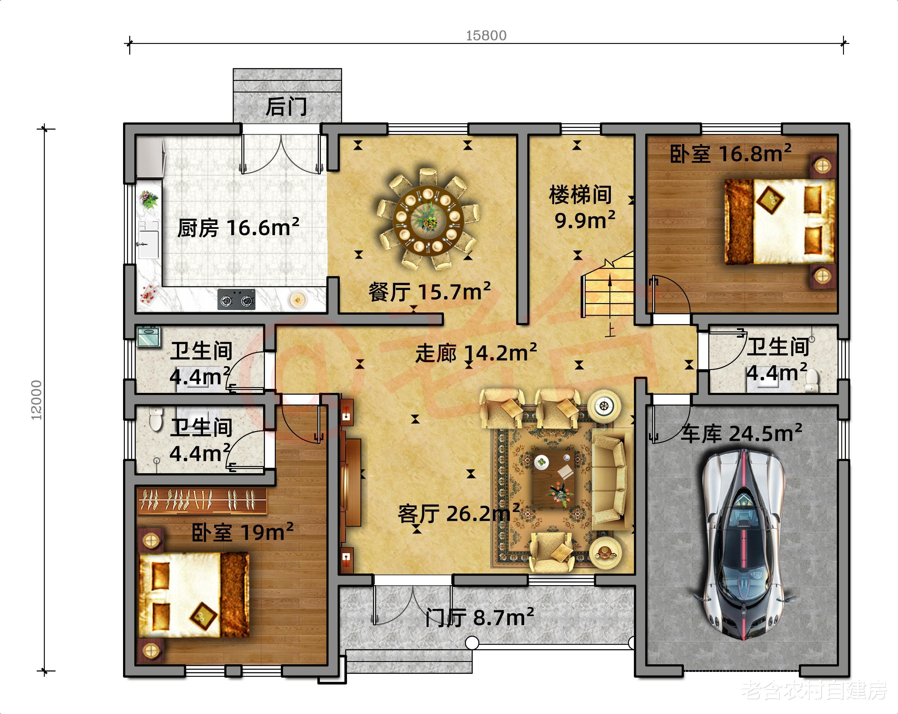 别墅|农村别墅“竟”可以建得这么美！田园美式二层小洋房，还带小车库