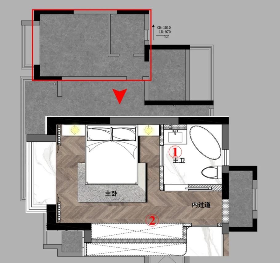 如今流行侘寂风了！硬装施工中，效果图与实景1: 1还原，好有气质