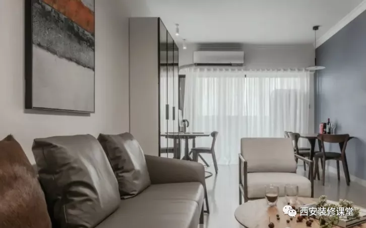 电视背景墙|85㎡两室刚需，餐客厅互换，满足在家办公