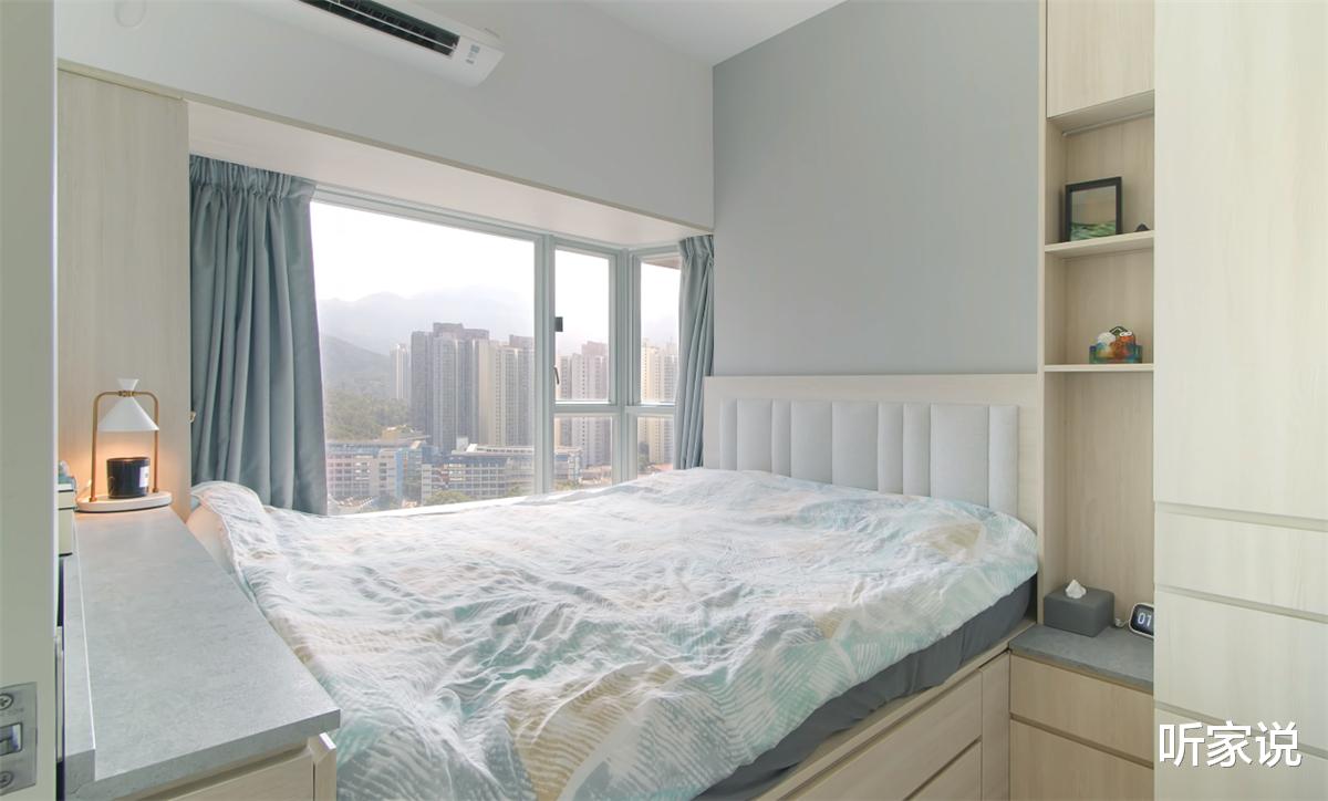 香港80后夫妻买下45㎡小家，搭起地台将两室变三室，网友：真的服