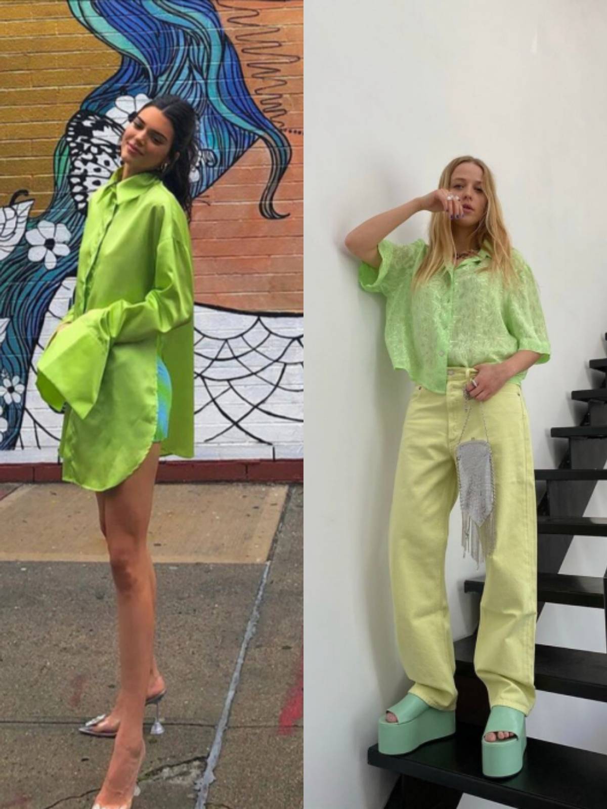 白小白的衣橱|清凉夏日超吸睛的颜色你知道吗?荧光绿格外耀眼,穿对了超时髦