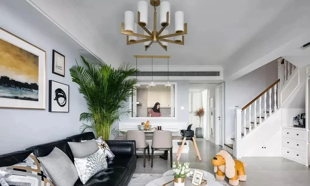 130㎡三居室轻奢新房,完工效果格调满满!