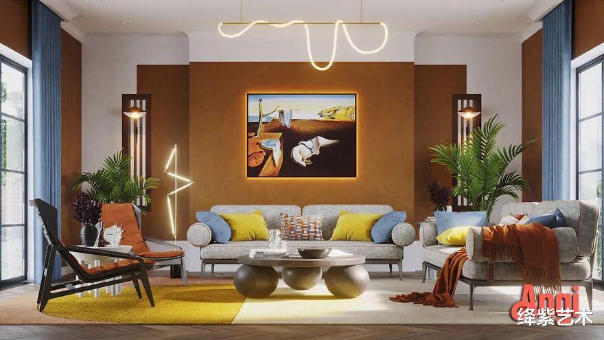 名画变成室内软装,网友喊话:?梦想改造家的设计师快来抄作业