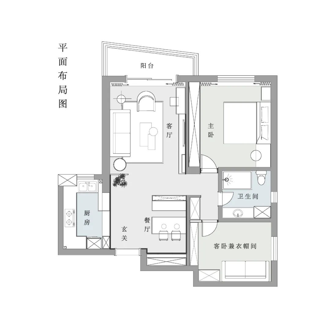 |110㎡现代精装房改造，安静优雅的配色，让生活简洁舒适！
