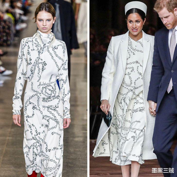 电影|模特明星大对决？同款时装T台红毯秀，15组对比照