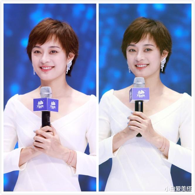 小白爱美搭|短发女人也能这么温柔，孙俪的气质一直很好，一身白裙穿得好端庄