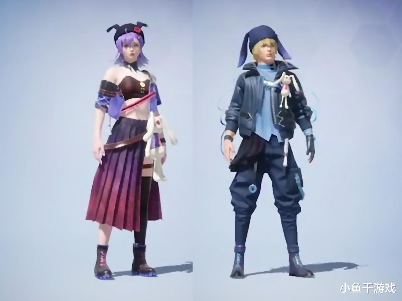 玫瑰 “吃鸡”玫瑰军需实战抢先看，女款蓝色双马尾，软兔背包很可爱！
