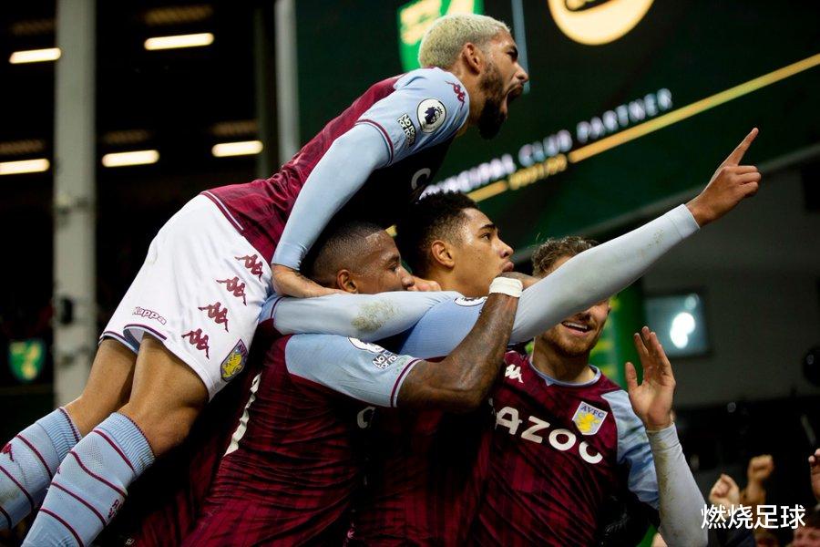 阿斯顿维拉|2-0！杰拉德执教6战4胜，维拉从英超第16升至第9，新星奔雷斩
