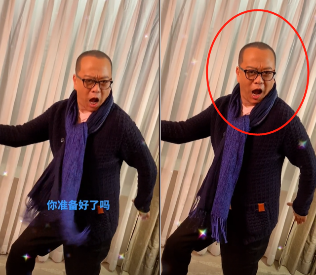 欧阳震华|60岁欧阳震华跳魔性舞蹈!头发稀疏身形壮实,张大嘴巴动作浮夸