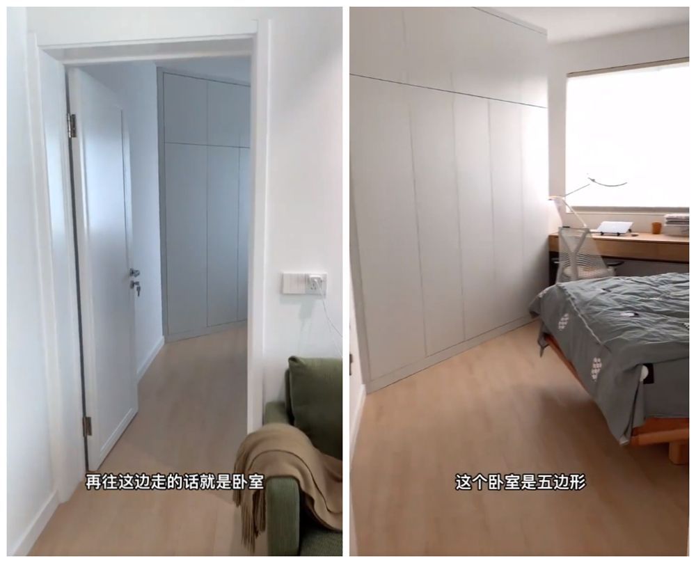 上海夫妻俩的37㎡一居室,蜗居虽小五脏俱全,网友:太牛了