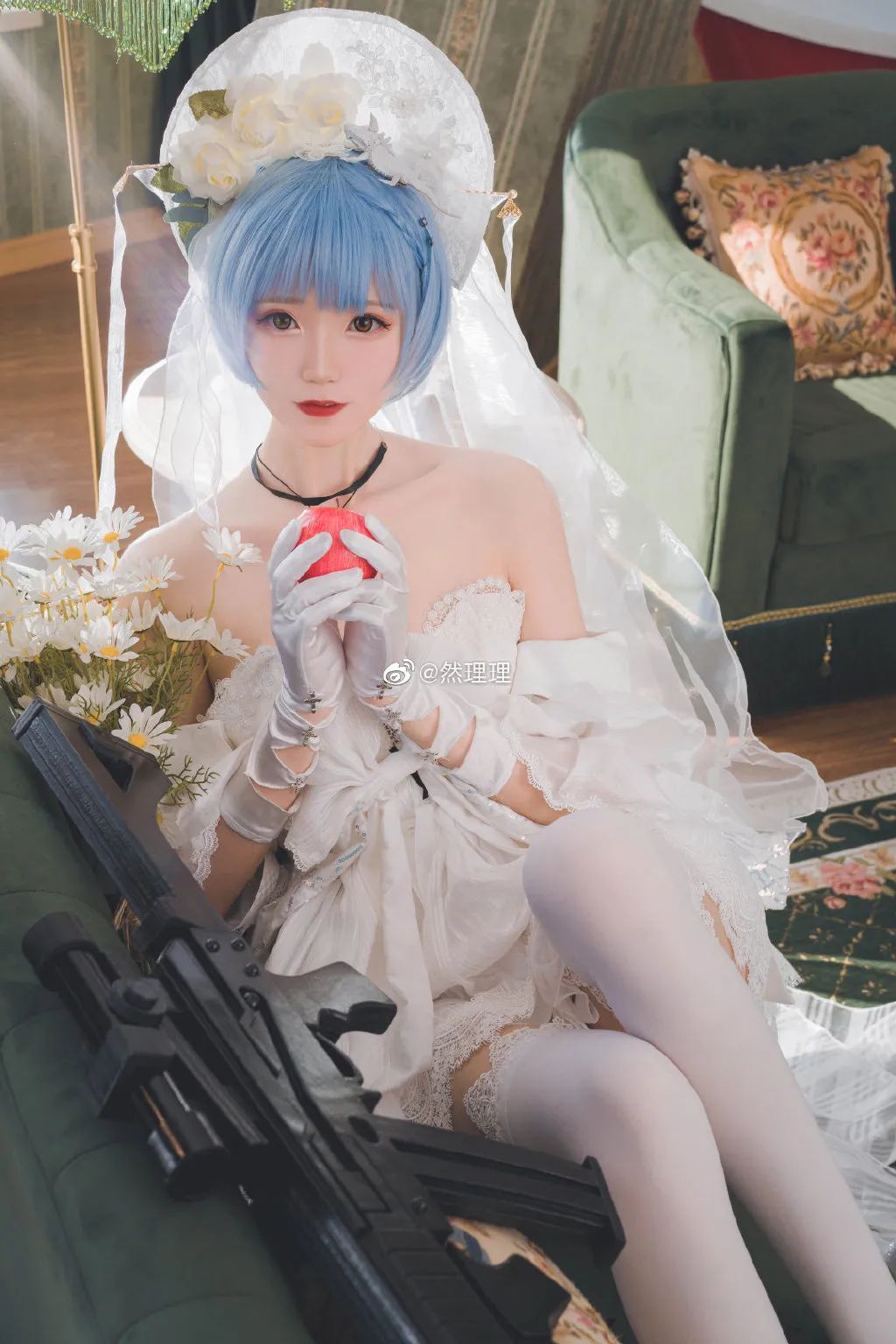 少女前线|cos:少女前线花之后的情愫皮肤cos正片@然理理