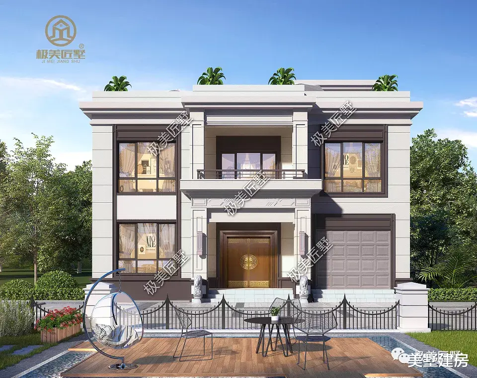 二层平屋顶别墅,外观简约大气,内里布局舒适,值得一看!